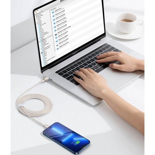 Кабель Baseus Crystal Shine Series USB Type-C to Lightning 20W 2m (CAJY001404) Pink купити в Україні: Київ, Львів, Хмельницький, Тернопіль, Івано-Франківськ | Низька ціна, відгуки, характеристики від TELEMART фото