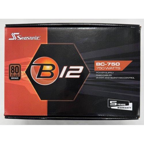 Блок питания Seasonic B12 BC-750W Bronze (A751BCAFH) (Восстановлено продавцом, 866873) купить в Украине: Киев, Днепр, Харьков, Одесса  | Проверка совместимости, низкая цена, отзывы, характеристики от TELEMART фото