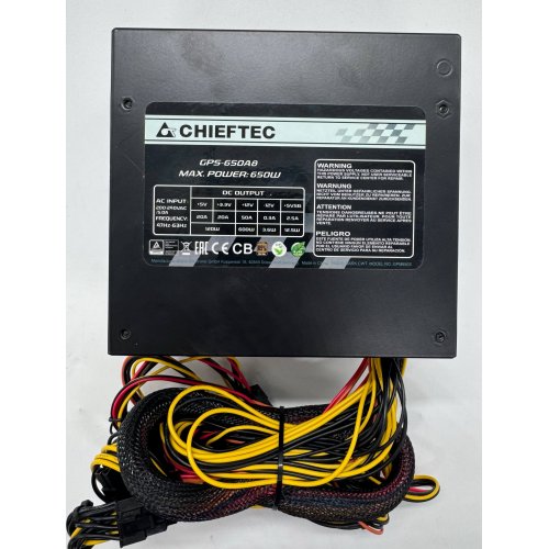 Блок питания CHIEFTEC Smart 650W (GPS-650A8) (Восстановлено продавцом, 866874) купить в Украине: Киев, Днепр, Харьков, Одесса  | Проверка совместимости, низкая цена, отзывы, характеристики от TELEMART фото