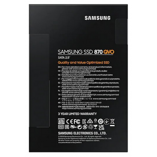 Ssd-диск Samsung 870 QVO V-NAND MLC 1TB 2.5" (MZ-77Q1T0BW) (Восстановлено продавцом, 866881) купить в Украине: Киев, Днепр, Харьков, Одесса  | Проверка совместимости, низкая цена, отзывы, характеристики от TELEMART фото