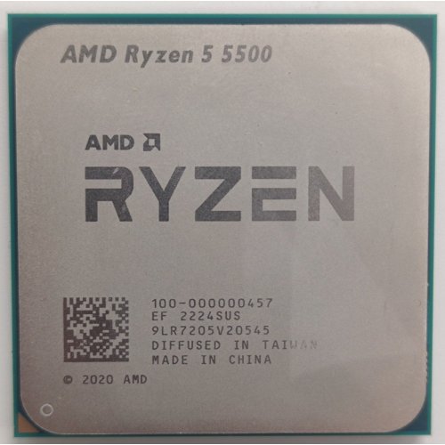Процессор AMD Ryzen 5 5500 3.6(4.2)GHz 16MB sAM4 Tray (100-000000457) (Восстановлено продавцом, 866896) купить в Украине: Киев, Днепр, Харьков, Одесса  | Проверка совместимости, низкая цена, отзывы, характеристики от TELEMART фото