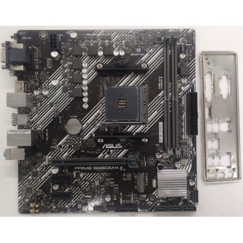 Материнська плата Asus PRIME B450M-K II (sAM4, AMD B450) (Відновлено продавцем, 866900) купити в Україні: Київ, Львів, Хмельницький, Тернопіль, Івано-Франківськ | Перевірка сумісності, низька ціна, відгуки, характеристики від TELEMART фото