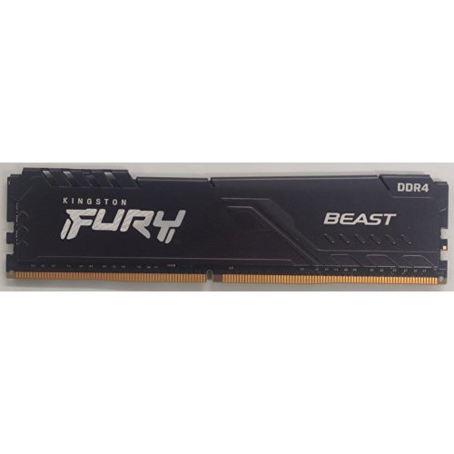 Озу Kingston DDR4 8GB 3200Mhz FURY Beast Black (KF432C16BB/8) (Восстановлено продавцом, 866902) купить в Украине: Киев, Днепр, Харьков, Одесса  | Проверка совместимости, низкая цена, отзывы, характеристики от TELEMART фото