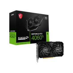 Видеокарта MSI GeForce RTX 4060 Ti VENTUS 2X BLACK OC 16384MB (RTX 4060 Ti VENTUS 2X BLACK 16G OC) (Восстановлено продавцом, 866917)