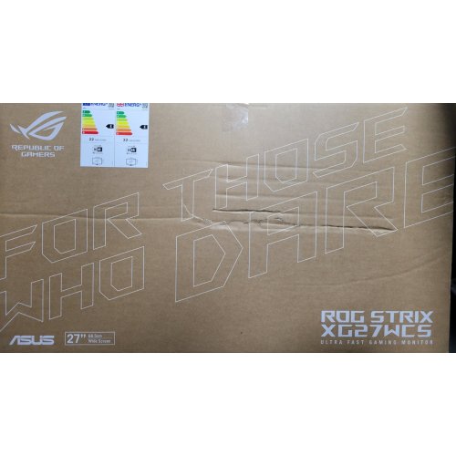 Уценка монитор Asus 27" ROG Strix XG27WCS (90LM09P1-B01370) Black (Повреждена упаковка, 866920) купить в Украине: Киев, Днепр, Харьков, Одесса  | Низкая цена, отзывы, характеристики от TELEMART фото