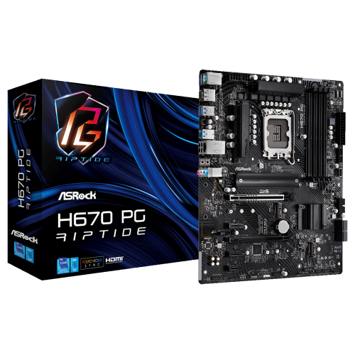 Материнська плата AsRock H670 PG Riptide (s1700, Intel H670) (Відновлено продавцем, 866923) купити в Україні: Київ, Львів, Хмельницький, Тернопіль, Івано-Франківськ | Перевірка сумісності, низька ціна, відгуки, характеристики від TELEMART фото