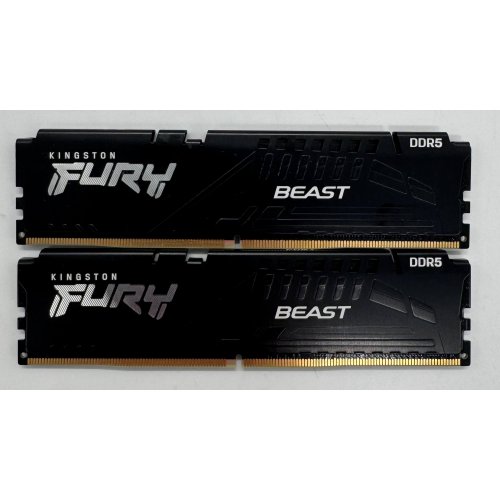 Озу Kingston DDR5 16GB (2x8GB) 5600MHz FURY Beast Black (KF556C40BBK2-16) (Восстановлено продавцом, 866924) купить в Украине: Киев, Днепр, Харьков, Одесса  | Проверка совместимости, низкая цена, отзывы, характеристики от TELEMART фото