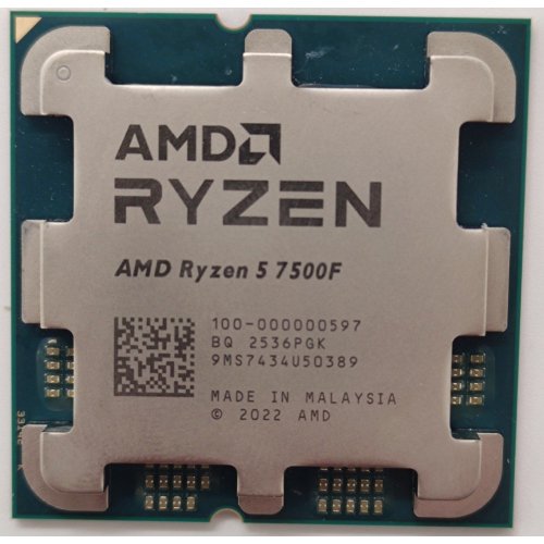 Процессор AMD Ryzen 5 7500F 3.7(5.0)GHz 32MB sAM5 Tray (100-000000597) (Восстановлено продавцом, 866941) купить в Украине: Киев, Днепр, Харьков, Одесса  | Проверка совместимости, низкая цена, отзывы, характеристики от TELEMART фото