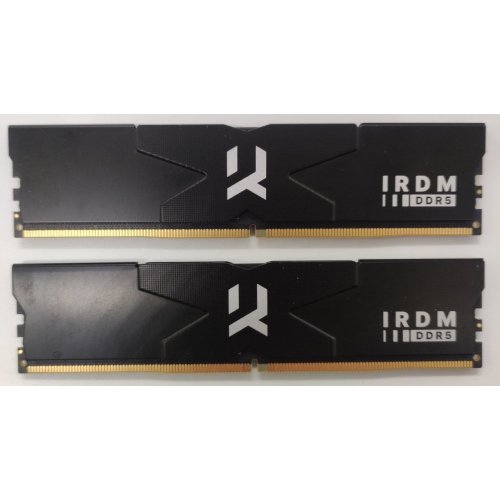 Озу GoodRAM DDR5 32GB (2x16GB) 6400Mhz IRDM Black (IR-6400D564L32S/32GDC) (Восстановлено продавцом, 866943) купить в Украине: Киев, Днепр, Харьков, Одесса  | Проверка совместимости, низкая цена, отзывы, характеристики от TELEMART фото