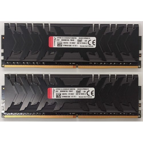 Озу HyperX DDR4 16GB (2x8GB) 3200Mhz Predator (HX432C16PB3K2/16) (Восстановлено продавцом, 866944) купить в Украине: Киев, Днепр, Харьков, Одесса  | Проверка совместимости, низкая цена, отзывы, характеристики от TELEMART фото