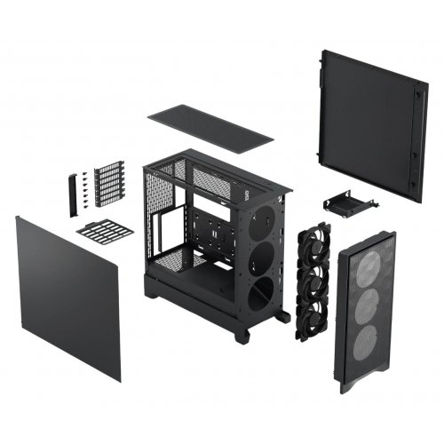 Корпус Fractal Design Pop 2 Air Solid без БП (FD-C-POA2A-01) Black купить в Украине: Киев, Днепр, Харьков, Одесса  | Проверка совместимости, низкая цена, отзывы, характеристики от TELEMART фото