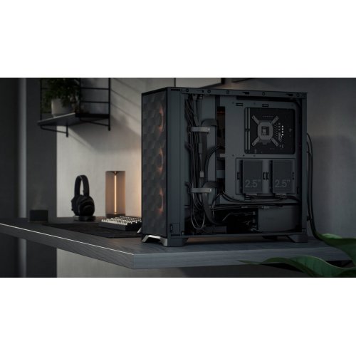 Корпус Fractal Design Pop 2 Air RGB Tempered Glass без БП (FD-C-POA2A-03) Black купить в Украине: Киев, Днепр, Харьков, Одесса  | Проверка совместимости, низкая цена, отзывы, характеристики от TELEMART фото