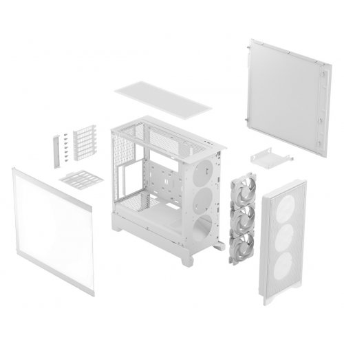 Корпус Fractal Design Pop 2 Air RGB Tempered Glass без БП (FD-C-POA2A-04) White купить в Украине: Киев, Днепр, Харьков, Одесса  | Проверка совместимости, низкая цена, отзывы, характеристики от TELEMART фото