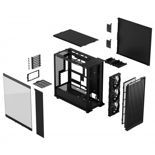 Корпус Fractal Design North XL Momentum Edition Tempered Glass без БЖ (FD-C-NOR1X-07) Black купити в Україні: Київ, Львів, Хмельницький, Тернопіль, Івано-Франківськ | Перевірка сумісності, низька ціна, відгуки, характеристики від TELEMART фото