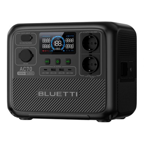 Зарядна станція BLUETTI AC70 1000W 768Wh купити в Україні: Київ, Львів, Хмельницький, Тернопіль, Івано-Франківськ | Низька ціна, відгуки, характеристики від TELEMART фото