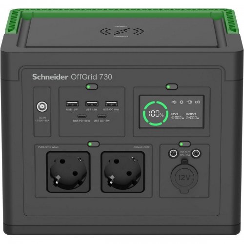 Зарядна станція APC Schneider OffGrid 730 700W 738Wh (PPS730-GR) купити в Україні: Київ, Львів, Хмельницький, Тернопіль, Івано-Франківськ | Низька ціна, відгуки, характеристики від TELEMART фото