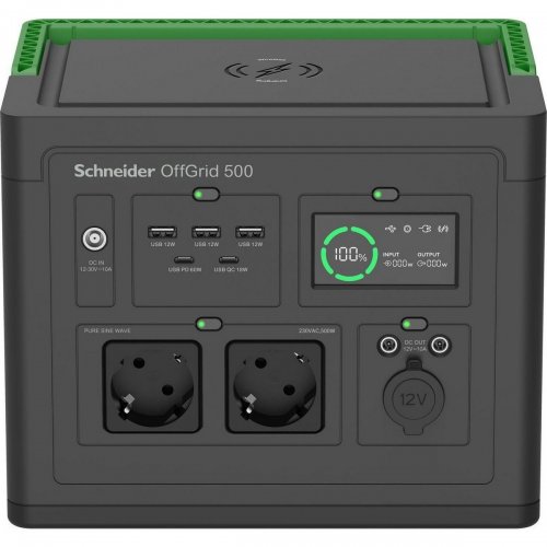 Зарядна станція APC Schneider OffGrid 500 500W 517Wh (PPS500-GR) купити в Україні: Київ, Львів, Хмельницький, Тернопіль, Івано-Франківськ | Низька ціна, відгуки, характеристики від TELEMART фото