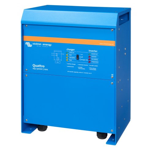 Гибридный инвертор Victron Energy Quattro 24V 5000W (24/5000/120-100/100) купить в Украине: Киев, Днепр, Харьков, Одесса  | Низкая цена, отзывы, характеристики от TELEMART фото