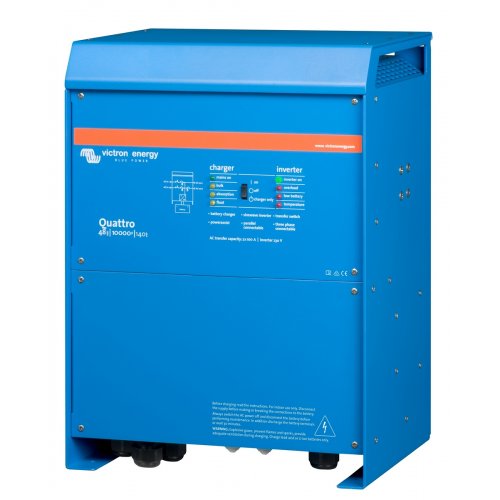 Гибридный инвертор Victron Energy Quattro 48V 10000W (48/10000/140-100/100) купить в Украине: Киев, Днепр, Харьков, Одесса  | Низкая цена, отзывы, характеристики от TELEMART фото