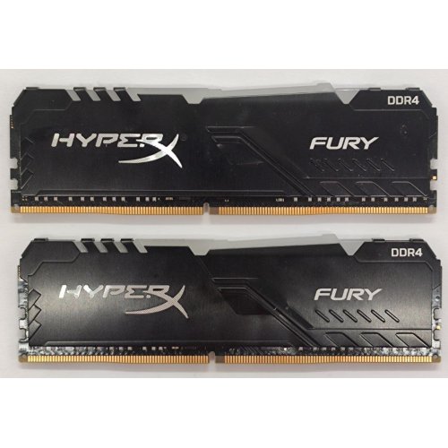 Озп HyperX DDR4 16GB (2x8GB) 3200Mhz Fury RGB (HX432C16FB3AK2/16) (Відновлено продавцем, 867162) купити в Україні: Київ, Львів, Хмельницький, Тернопіль, Івано-Франківськ | Перевірка сумісності, низька ціна, відгуки, характеристики від TELEMART фото
