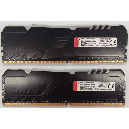 Озп HyperX DDR4 16GB (2x8GB) 3200Mhz Fury RGB (HX432C16FB3AK2/16) (Відновлено продавцем, 867162) купити в Україні: Київ, Львів, Хмельницький, Тернопіль, Івано-Франківськ | Перевірка сумісності, низька ціна, відгуки, характеристики від TELEMART фото