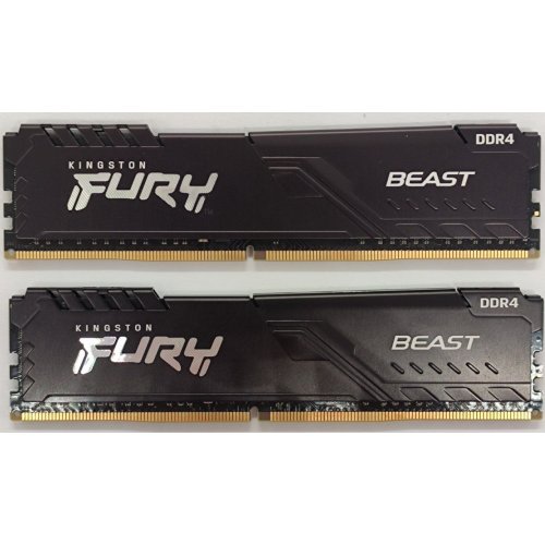 Озу Kingston DDR4 16GB (2x8GB) 3200Mhz FURY Beast Black (KF432C16BBK2/16) (Восстановлено продавцом, 867169) купить в Украине: Киев, Днепр, Харьков, Одесса  | Проверка совместимости, низкая цена, отзывы, характеристики от TELEMART фото