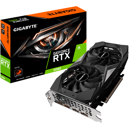 Відеокарта Gigabyte GeForce RTX 2060 D6 6144MB (GV-N2060D6-6GD) (Відновлено продавцем, 867237) купити в Україні: Київ, Львів, Хмельницький, Тернопіль, Івано-Франківськ | Перевірка сумісності, низька ціна, відгуки, характеристики від TELEMART фото