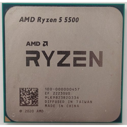 Процессор AMD Ryzen 5 5500 3.6(4.2)GHz 16MB sAM4 Tray (100-000000457) (Восстановлено продавцом, 867354) купить в Украине: Киев, Днепр, Харьков, Одесса  | Проверка совместимости, низкая цена, отзывы, характеристики от TELEMART фото