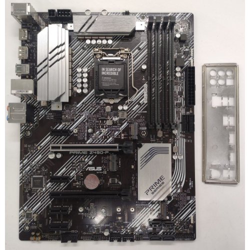 Материнская плата Asus PRIME Z490-P (s1200, Intel Z490) (Восстановлено продавцом, 867392) купить в Украине: Киев, Днепр, Харьков, Одесса  | Проверка совместимости, низкая цена, отзывы, характеристики от TELEMART фото