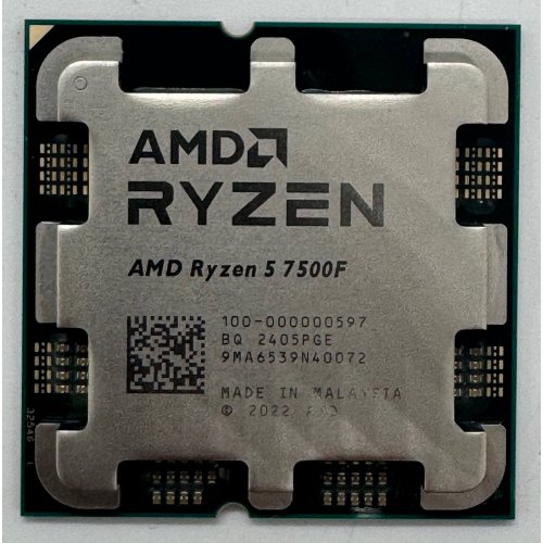 Процессор AMD Ryzen 5 7500F 3.7(5.0)GHz 32MB sAM5 Tray (100-000000597) (Восстановлено продавцом, 867510) купить в Украине: Киев, Днепр, Харьков, Одесса  | Проверка совместимости, низкая цена, отзывы, характеристики от TELEMART фото