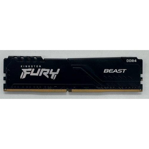 Озу Kingston DDR4 8GB 3200Mhz FURY Beast Black (KF432C16BB/8) (Восстановлено продавцом, 867512) купить в Украине: Киев, Днепр, Харьков, Одесса  | Проверка совместимости, низкая цена, отзывы, характеристики от TELEMART фото