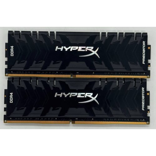 Озу HyperX DDR4 32GB (2x16GB) 3200Mhz Predator (HX432C16PB3K2/32) (Восстановлено продавцом, 867514) купить в Украине: Киев, Днепр, Харьков, Одесса  | Проверка совместимости, низкая цена, отзывы, характеристики от TELEMART фото