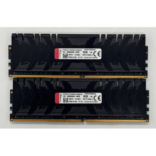 Озу HyperX DDR4 32GB (2x16GB) 3200Mhz Predator (HX432C16PB3K2/32) (Восстановлено продавцом, 867514) купить в Украине: Киев, Днепр, Харьков, Одесса  | Проверка совместимости, низкая цена, отзывы, характеристики от TELEMART фото
