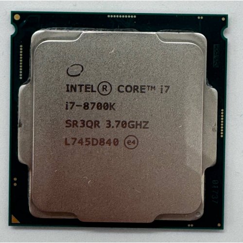 Процессор Intel Core i7-8700K 3.7(4.7)GHz 12MB s1151 Tray (CM8068403358220) (Восстановлено продавцом, 867527) купить в Украине: Киев, Днепр, Харьков, Одесса  | Проверка совместимости, низкая цена, отзывы, характеристики от TELEMART фото