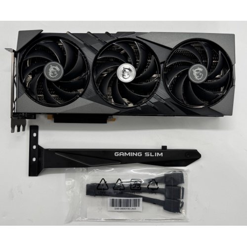Відеокарта MSI GeForce RTX 4080 SUPER GAMING X SLIM 16384MB (RTX 4080 SUPER 16G GAMING X SLIM) (Відновлено продавцем, 867541) купити в Україні: Київ, Львів, Хмельницький, Тернопіль, Івано-Франківськ | Перевірка сумісності, низька ціна, відгуки, характеристики від TELEMART фото