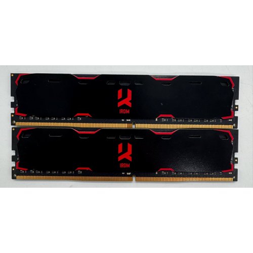 Озу GoodRAM DDR4 16GB (2x8GB) 2400Mhz IRDM Black (IR-2400D464L15S/16GDC) (Восстановлено продавцом, 867552) купить в Украине: Киев, Днепр, Харьков, Одесса  | Проверка совместимости, низкая цена, отзывы, характеристики от TELEMART фото