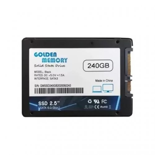 SSD-диск Golden Memory 240GB 2.5" (GMSSD240GB) купить в Украине: Киев, Днепр, Харьков, Одесса  | Проверка совместимости, низкая цена, отзывы, характеристики от TELEMART фото