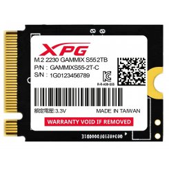 SSD-диск ADATA Gammix S55 3D NAND 2TB M.2 (2230 PCI-E) NVMe (SGAMMIXS55-2T-C)