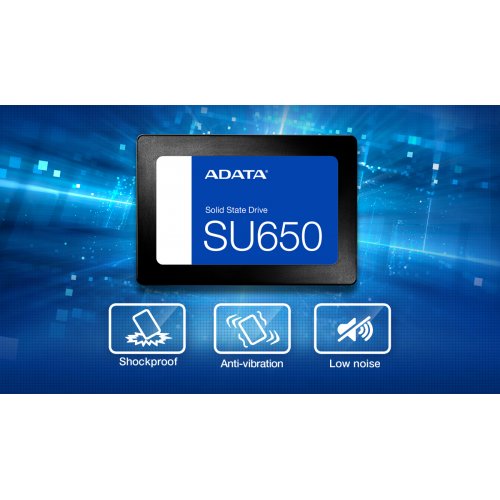 SSD-диск ADATA Ultimate SU650 3D NAND TLC 2TB 2.5" (ASU650SS-2TT-R) купить в Украине: Киев, Днепр, Харьков, Одесса  | Проверка совместимости, низкая цена, отзывы, характеристики от TELEMART фото