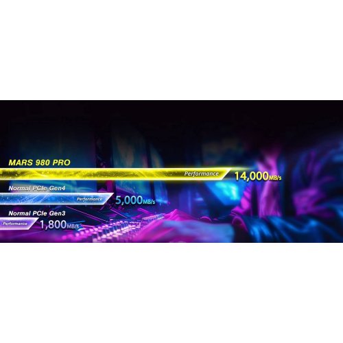 SSD-диск ADATA XPG Mars 980 Pro 3D NAND 4TB M.2 (2280 PCI-E) NVMe x4 (SMAR-980P-4TCI) купить в Украине: Киев, Днепр, Харьков, Одесса  | Проверка совместимости, низкая цена, отзывы, характеристики от TELEMART фото
