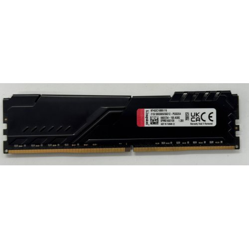 Озп Kingston DDR4 16GB 3200Mhz FURY Beast Black (KF432C16BB1/16) (Відновлено продавцем, 867726) купити в Україні: Київ, Львів, Хмельницький, Тернопіль, Івано-Франківськ | Перевірка сумісності, низька ціна, відгуки, характеристики від TELEMART фото