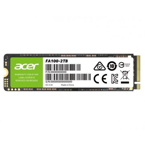 SSD-диск Acer FA100 3D NAND TLC 2TB M.2 (2280 PCI-E) NVMe 1.4 (BL.9BWWA.121) купить в Украине: Киев, Днепр, Харьков, Одесса  | Проверка совместимости, низкая цена, отзывы, характеристики от TELEMART фото