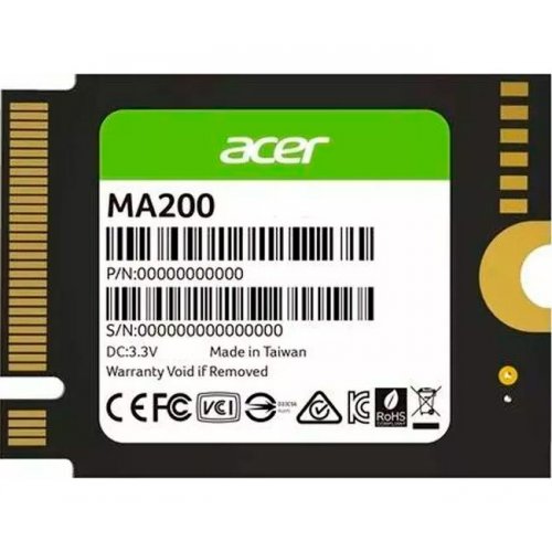SSD-диск Acer MA200 3D NAND 1TB M.2 (2230 PCI-E) NVMe x4 (BL.9BWWA.154) купить в Украине: Киев, Днепр, Харьков, Одесса  | Проверка совместимости, низкая цена, отзывы, характеристики от TELEMART фото