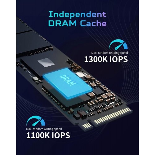 SSD-диск Acer Predator GM7000 3D NAND TLC 1TB M.2 (2280 PCI-E) NVMe x4 (BL.9BWWR.105) купить в Украине: Киев, Днепр, Харьков, Одесса  | Проверка совместимости, низкая цена, отзывы, характеристики от TELEMART фото