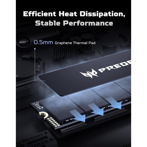 SSD-диск Acer Predator GM6 3D NAND TLC 4TB M.2 (2280 PCI-E) NVMe x4 (BL.9BWWR.135) купить в Украине: Киев, Днепр, Харьков, Одесса  | Проверка совместимости, низкая цена, отзывы, характеристики от TELEMART фото