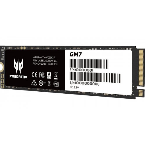 SSD-диск Acer Predator GM7 3D NAND TLC 4TB M.2 (2280 PCI-E) NVMe x4 (BL.9BWWR.120) купить в Украине: Киев, Днепр, Харьков, Одесса  | Проверка совместимости, низкая цена, отзывы, характеристики от TELEMART фото