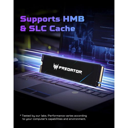 SSD-диск Acer Predator GM7 3D NAND TLC 4TB M.2 (2280 PCI-E) NVMe x4 (BL.9BWWR.120) купить в Украине: Киев, Днепр, Харьков, Одесса  | Проверка совместимости, низкая цена, отзывы, характеристики от TELEMART фото