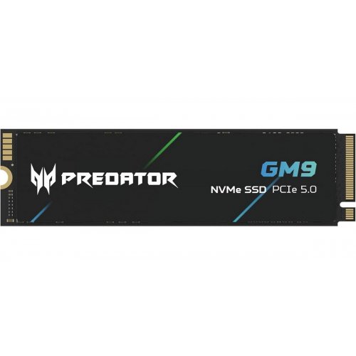 SSD-диск Acer Predator GM9 3D NAND TLC 4TB M.2 (2280 PCI-E) NVMe x4 (BL.9BWWR.138) купить в Украине: Киев, Днепр, Харьков, Одесса  | Проверка совместимости, низкая цена, отзывы, характеристики от TELEMART фото