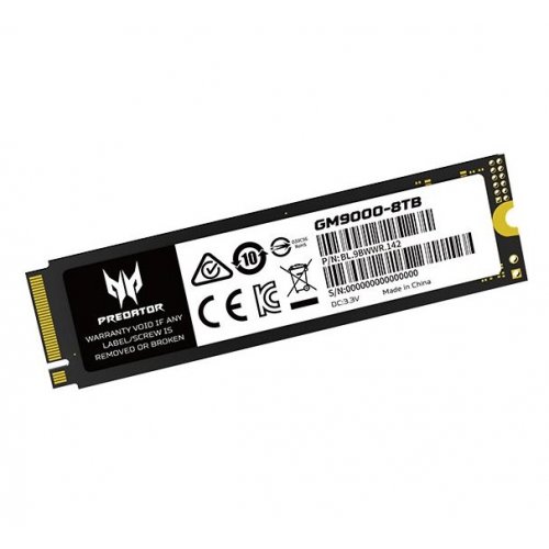 SSD-диск Acer Predator GM9000 3D NAND TLC 4TB M.2 (2280 PCI-E) NVMe x4 (BL.9BWWR.131) купить в Украине: Киев, Днепр, Харьков, Одесса  | Проверка совместимости, низкая цена, отзывы, характеристики от TELEMART фото