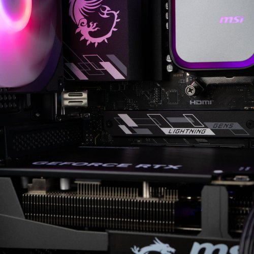 Комп'ютер Dragon Lucky Nyx Powered_by MSI (RTX 5080+R7 9800X3D) Black купити в Україні: Київ, Львів, Хмельницький, Тернопіль, Івано-Франківськ | Низька ціна, відгуки, характеристики від TELEMART фото